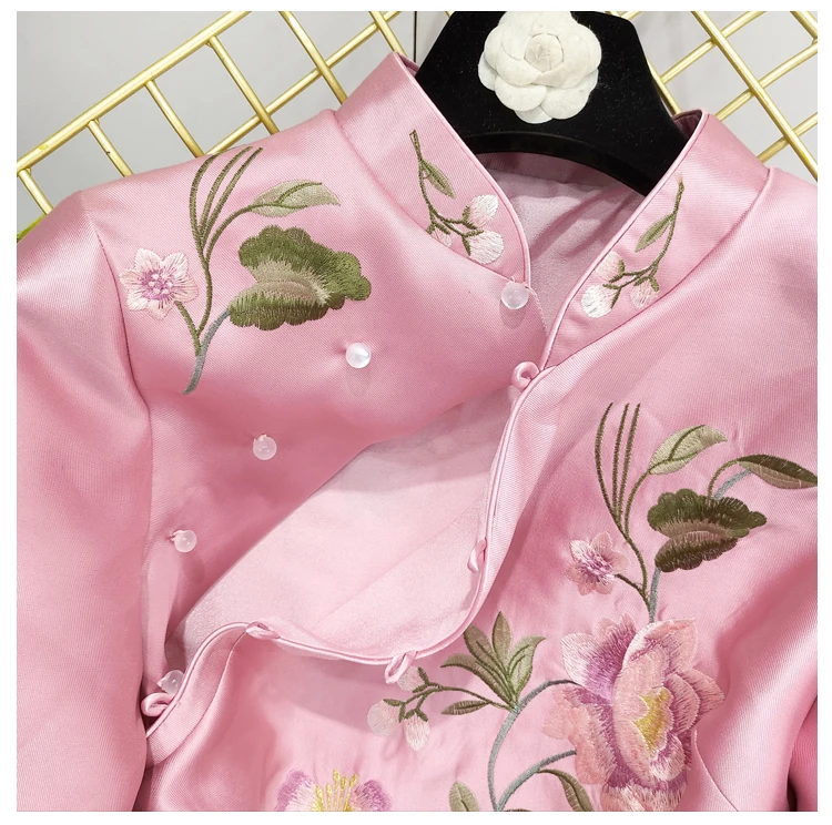 Женские куртки в китайском народном стиле традиционный топ с вышивкой для женщин