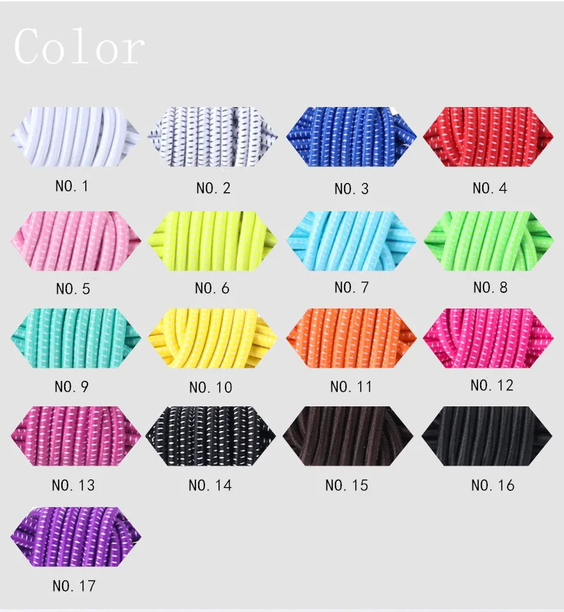 50Pairs/lot Adult Children Elastic No Tie Shoelace Stretching Lock Lazy Shoe Laces Round Rubber Shoelace Shoestrings Wholesale