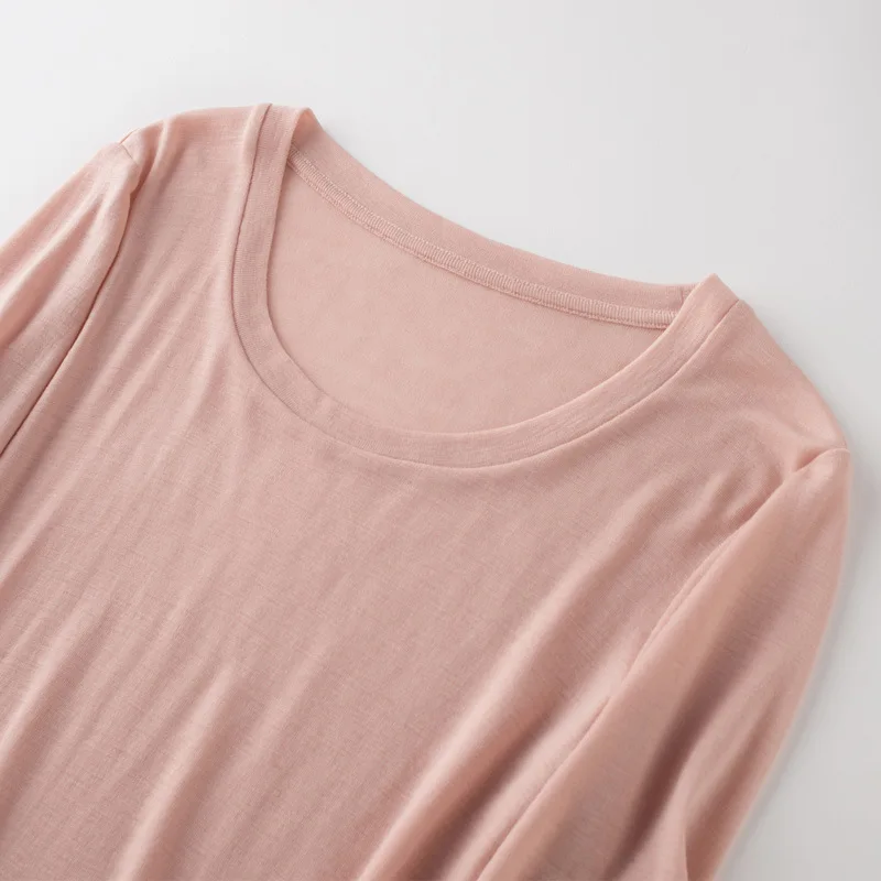 Свитер с круглым вырезом из мериносовой шерсти 100% женский осенне-зимний свитер