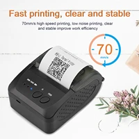 bluetooth printer thermal printer with 6 rolls printing papers receipt pos printer fortaxi ticket restaurant payment printing