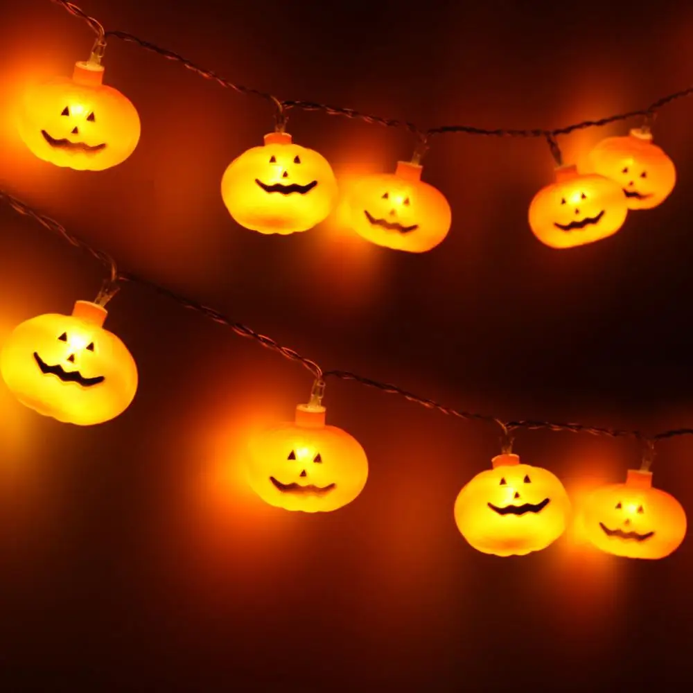 

Pumpkin LED String Lights Battery Halloween Garland Light Accessories Fairy Lights 1.2m/2.5m/5m Guirnalda Luces 40AUG9