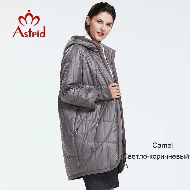 820 camel NEW Аstrid куртка женская в зиму женское пальто с капюшоном на молнии плюс размеры леди женская утепленная парка plus size AM-2075 - Цвет: 820 camel