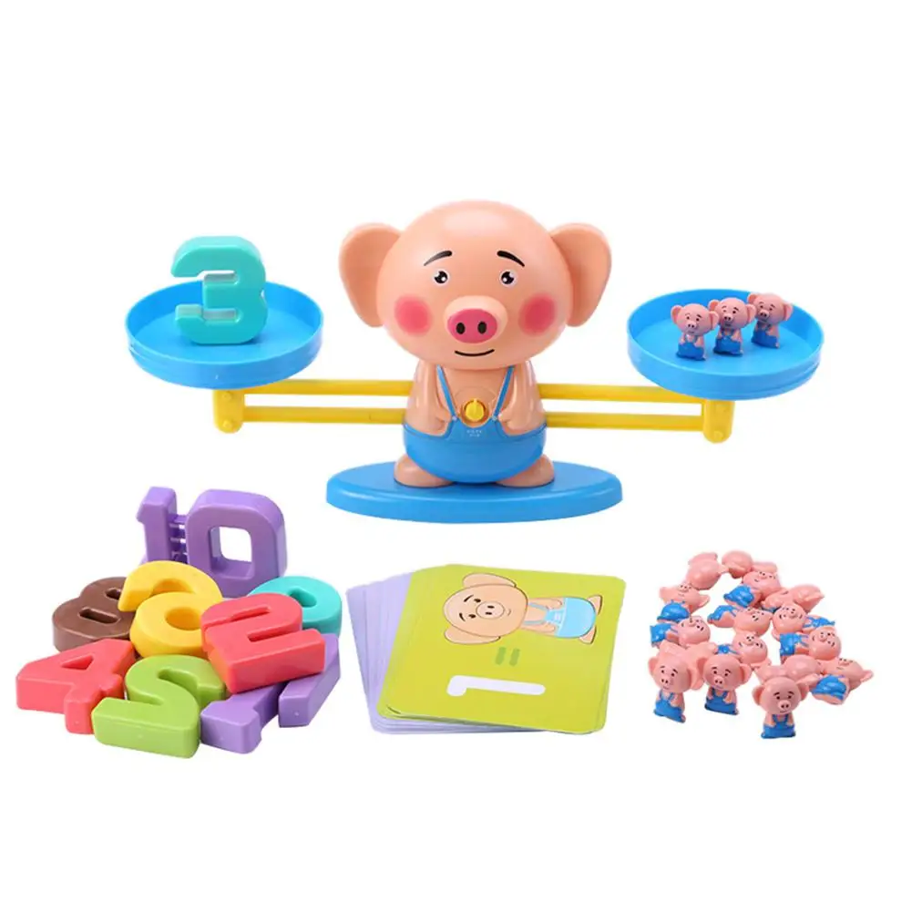 

1 Set Digital Scale Balance Toy Children Math Early Learning Educational Toys Develop Intelligence Endless Happiness