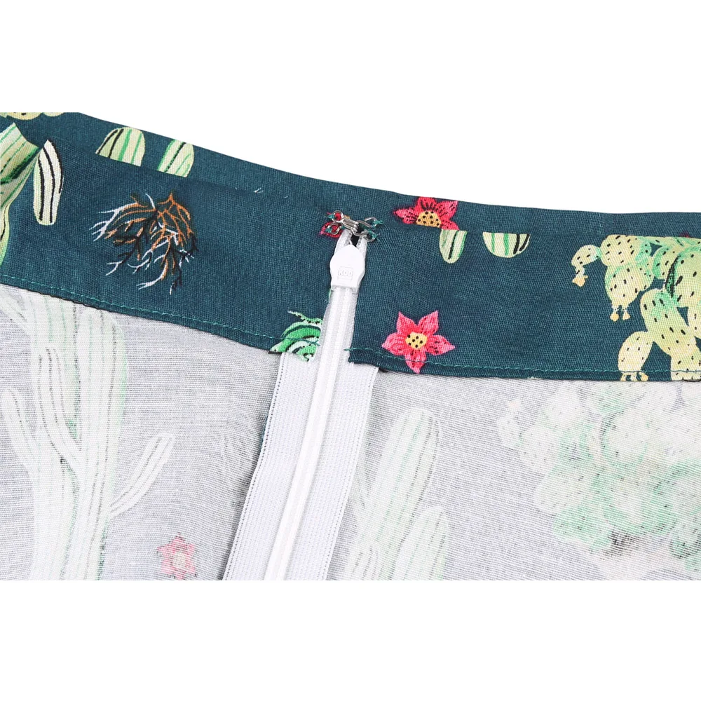 Летняя хлопковая юбка в стиле Одри Хепбёрн с завышенной талией | Женская одежда