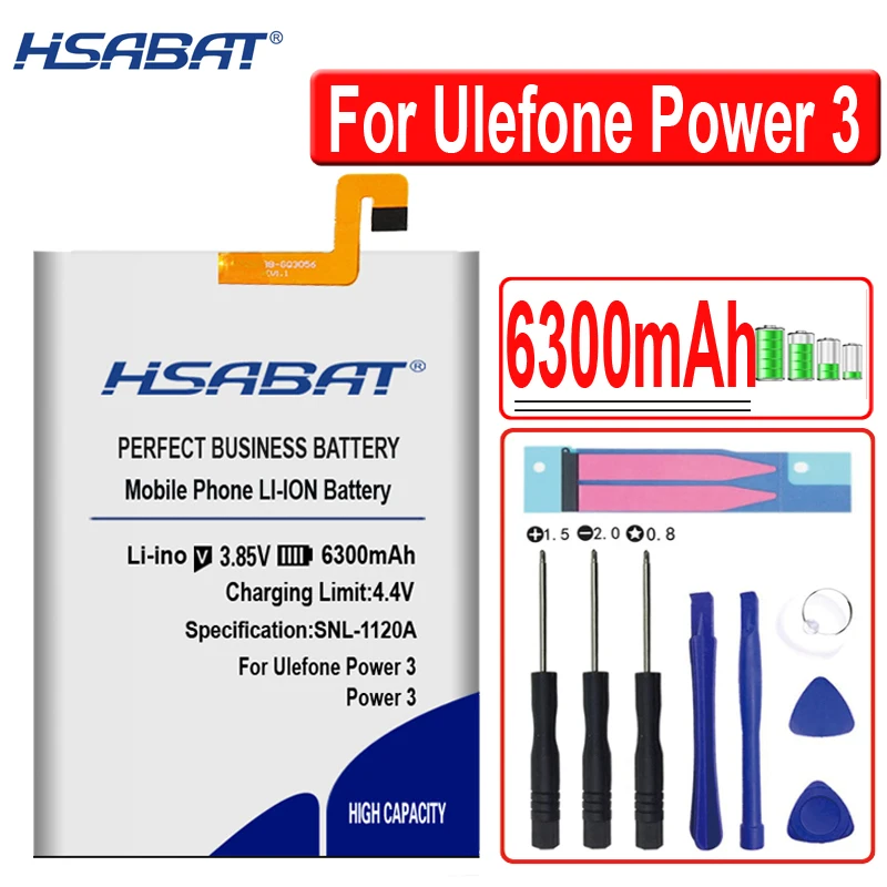 HSABAT 7300 мАч Лидирующий бренд батареи для Ulefone Gemini Pro T1 для Ulefone power батареи для Ulefone power 3 Batteri