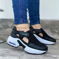 women fashion vulcanized sneakers platform solid color flats ladies shoes casual breathable wedges ladies 2021 walking sneakers