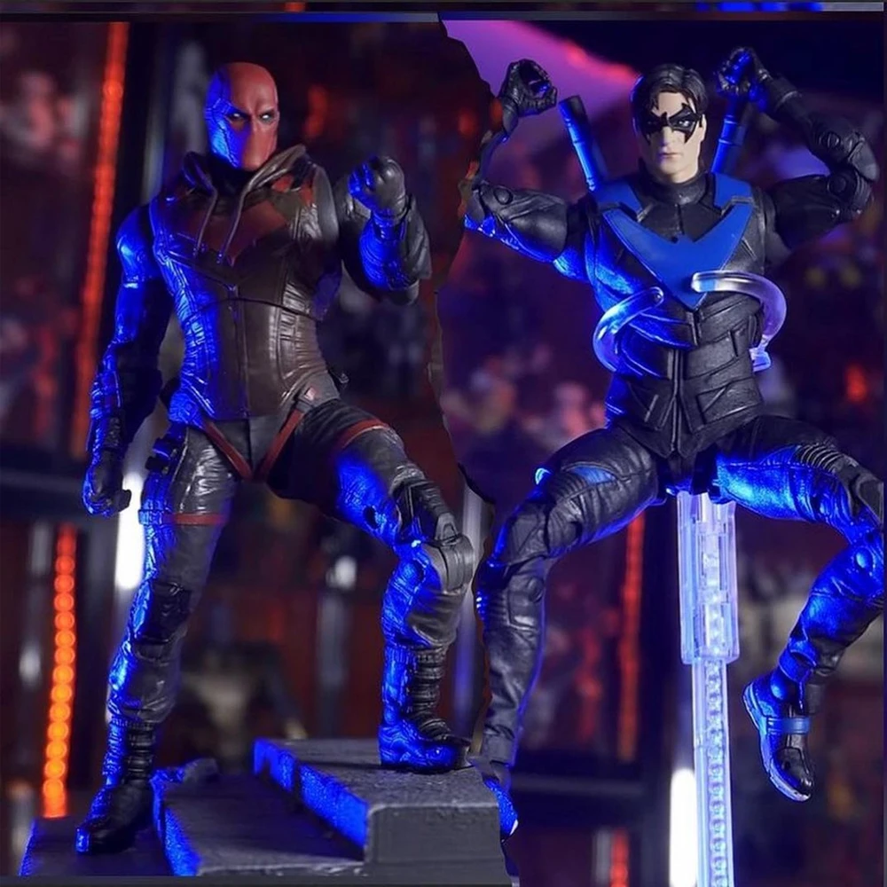 

McFarlane DCE Gotham Knights Red Hood & NightWing Articulated Action Figure Toys 17cm