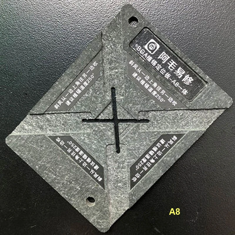 Оловянная позиционирующая пластина AMAOE 0 1 мм для iPhone A8 A9 A10 A11 A12 центральный