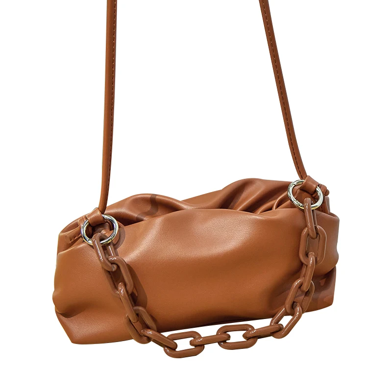 Ceossman новая сумка из мягкой кожи украшенная облаком для вечеринки на одно плечо