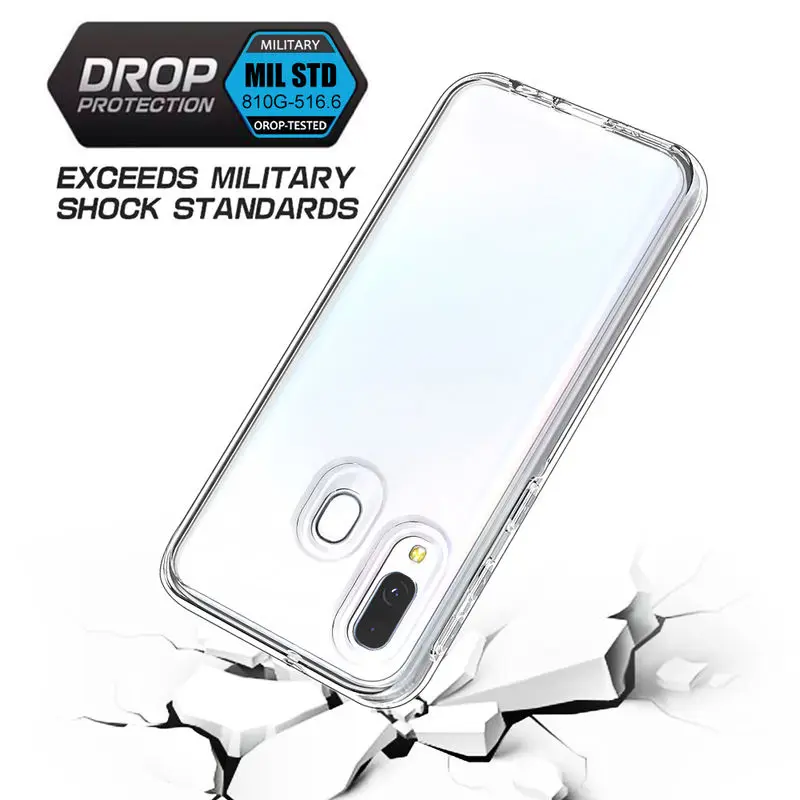 

Shockproof Case For Samsung Galaxy A40 TPU Silicon + Hard PC Cover For Samsung A 40 A405 Fashion Transparent Protection Cases