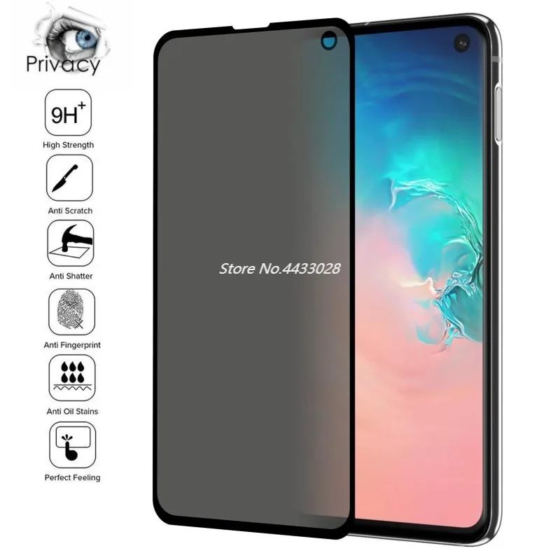 Для Samsung Galaxy S10 S9 S8 Plus S10e защита экрана из закаленного стекла с антибликовым