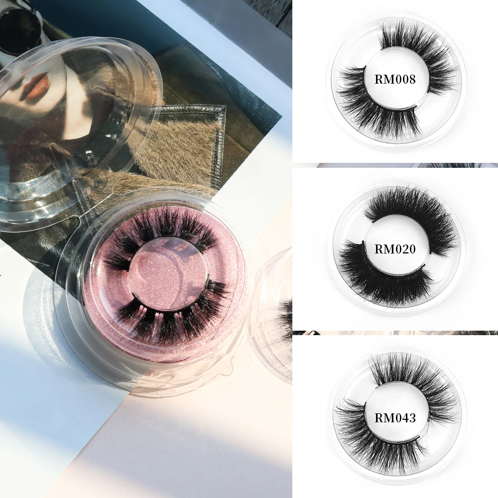 Ресницы WOMELL 3D норковые ресницы ручной работы полные полоски ресниц без