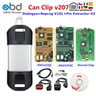 Полный чип CYPRESS AN2131QC Can Clip V207 для Renault OBD2 автомобильный диагностический интерфейс Золотая печатная плата Can Clip для Renault 1998-2019