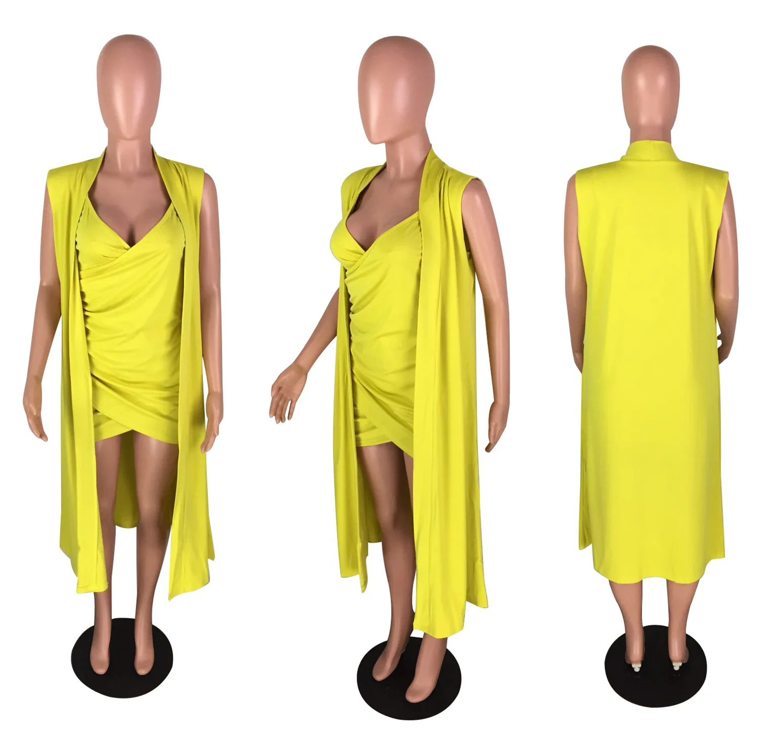 

Women Dress Suits Casual Summer Cotton Sexy Mini Dress Long Jacket Tops Two 2 Piece Set Night Club Party Clothes Outfits Female