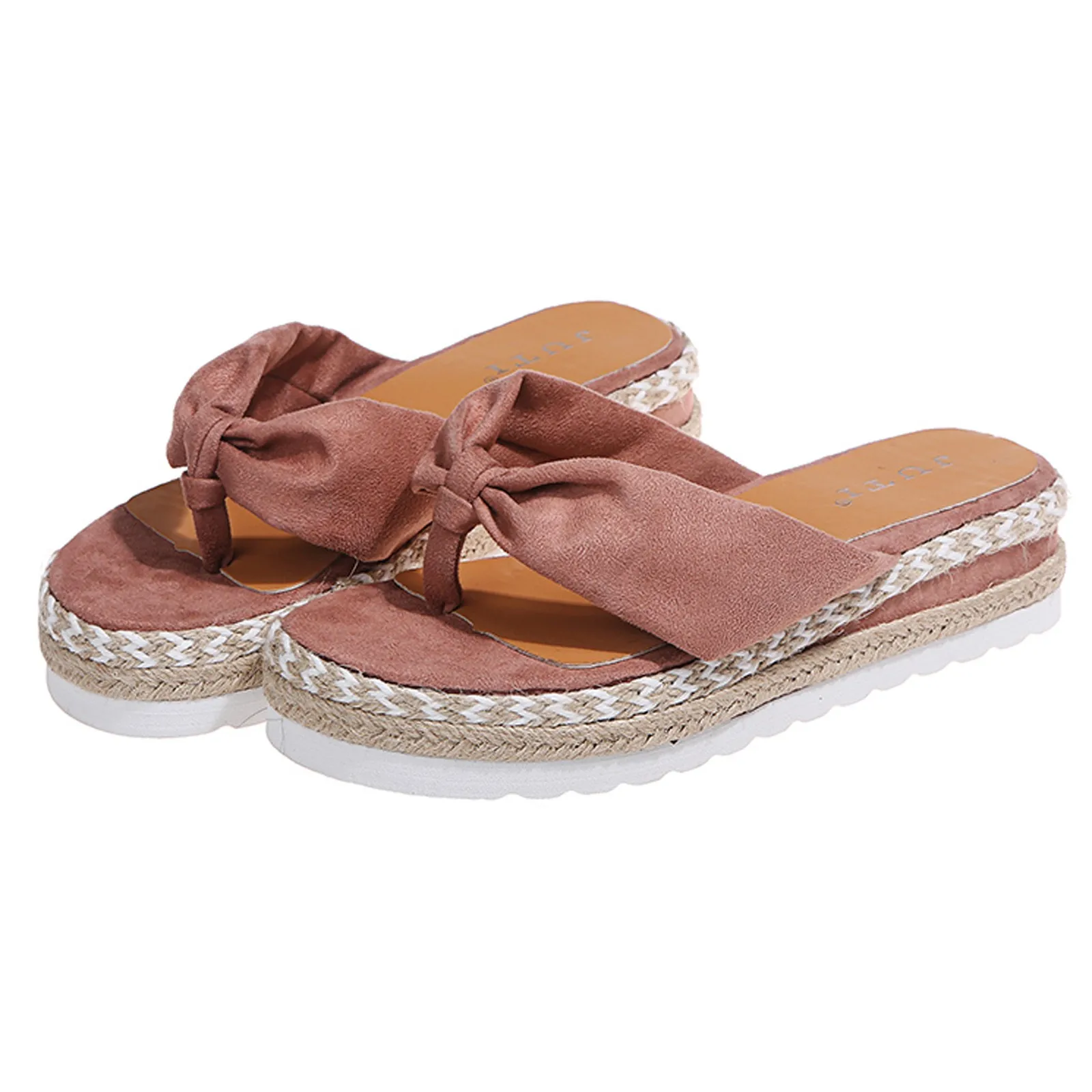 

Hemp Rope Sole Slippers Women 2021 Summer Beach Shoes Roman Sandals Women Weave Casual Flip Flop Woman Slippers Sandalias