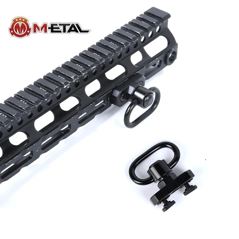 

WADSN Tactical QD Rifle Sling Rail Swivel Scope Adapter Mount Attachment Rail Heavy Duty Push Button Rifle Hunting Accessories