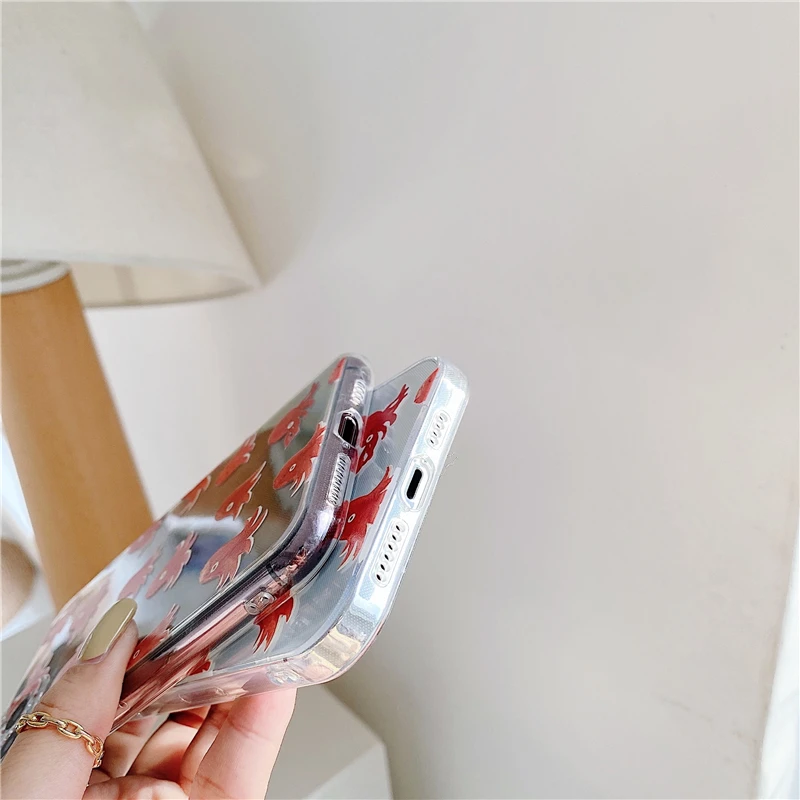 

Cute Cartoons Octopus Phone Cases on For Coque iPhone 12 Mini 11 Pro XS MAX XR X 8 7 Plus SE 2020 Clear Soft TPU Back Cover