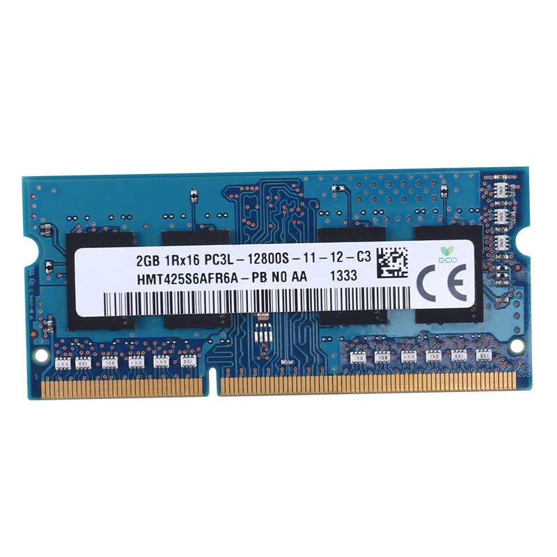 

DDR3 2GB Laptop Memory Ram 1RX16 PC3L-12800S 1600Mhz 204Pin 1.35V High Performance Notebook RAM