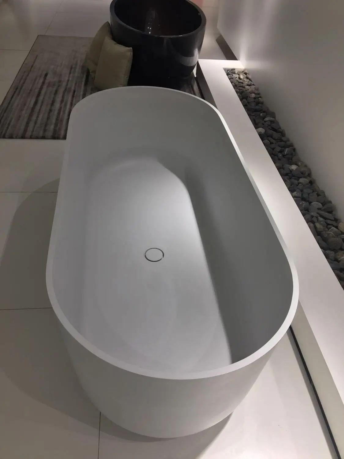 Каменная Ванна с твердой поверхностью для ванной 1700X750X550 мм керамическая