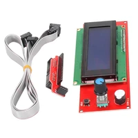 ramps 3d printer 2004 lcd display controller module screen for reprap ramps2560 board adapter cable ramps 1 4 2004lcd control