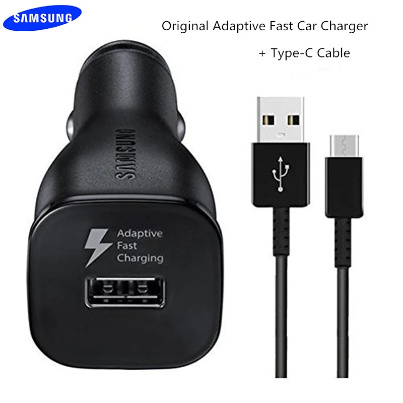 Автомобильное зарядное устройство Samsung Micro/Type C кабель для быстрой зарядки и