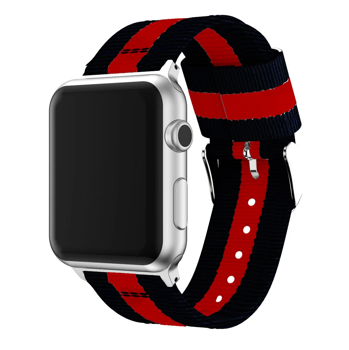 New Sport Stripe Loop for Apple Watch Band 42mm 38mm 6 SE Woven Nylon Strap iWatch 5 4 3 2 1 40mm 44mm Wristband Replacement | Наручные