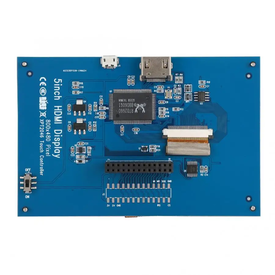 Портативный сенсорный экран монитор для Raspberry PI 5 дюймов HDMI lcd HD дисплей для Raspberry PI3 PI2/B