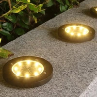 brother solar underground lights led outdoor waterproof ip65 stairs decorative landscape lamps for garden 2 pack