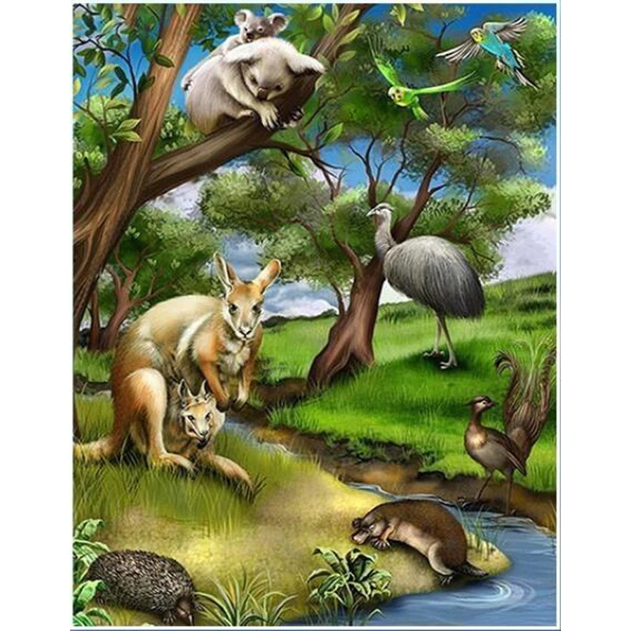 Алмазная живопись алмазная вышивка енот 5D сделай сам полностью квадратная