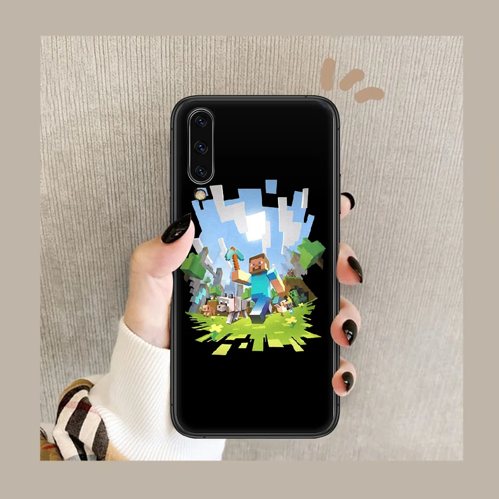 

mini world grme Phone Case Cover For Samsung Galaxy A10 A20 A30 E A40 A50 A51 A70 A71 J 5 6 7 8 S black Back Fashion Bumper 3D