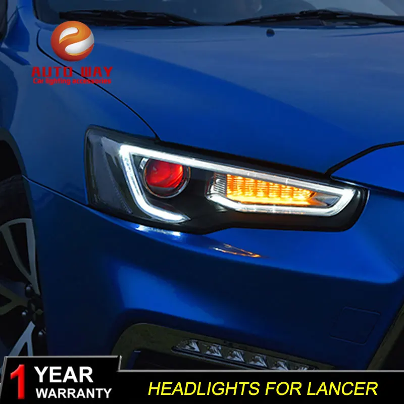 Чехол для автомобильной фары Mitsubishi Lancer 2009-2016 светодиодные Sentra DRL H7 D2H Hid опция Bi Xenon
