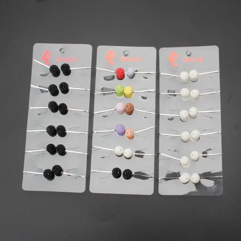 12 шт мусульманский хиджаб шарф защитные заколки жемчужные брошь из шариков