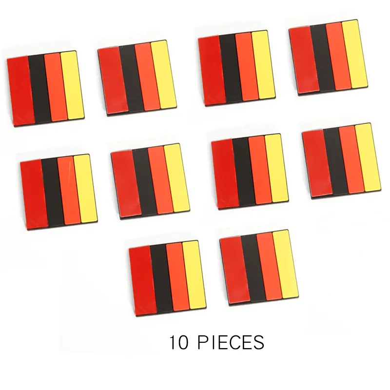 2-10 шт. автомобильные 3D наклейки с немецким флагом декоративная эмблема