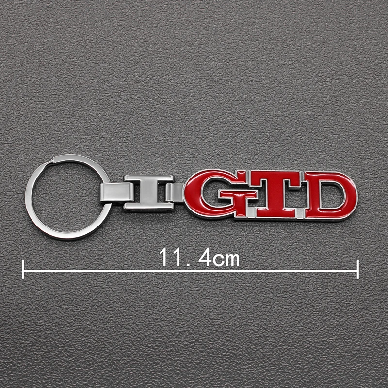 3D металлический брелок GTD для автомобильных ключей автомобильная эмблема кольца
