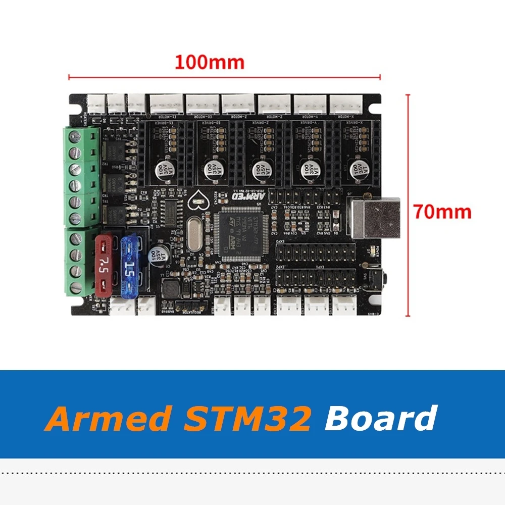 1pc armed stm32 board marlin 2 0 arduino 3d printer 32bit mainboard for diy prusa i3 mk3s mmu2s 3d printer parts free global shipping