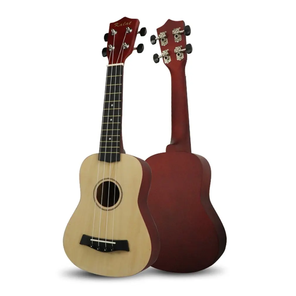 

21 Inch Ukulele Soprano Beginner Ukulele Guitar Ukulel Neck Delicate Tuning Peg 4 Strings Wood Ukulele