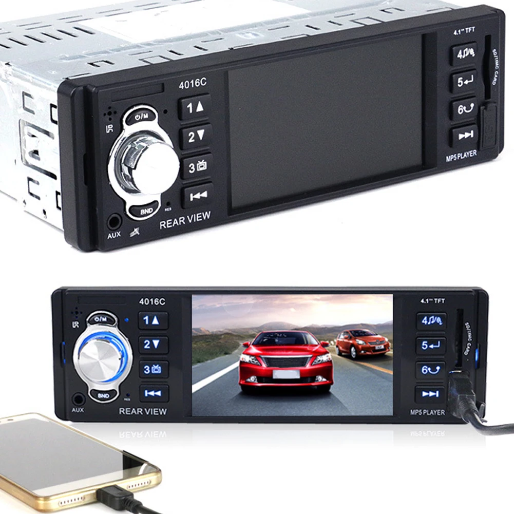 

4.1 inch High-definition MP5 Reversing Car Radio Card Multimedia Player DVD
