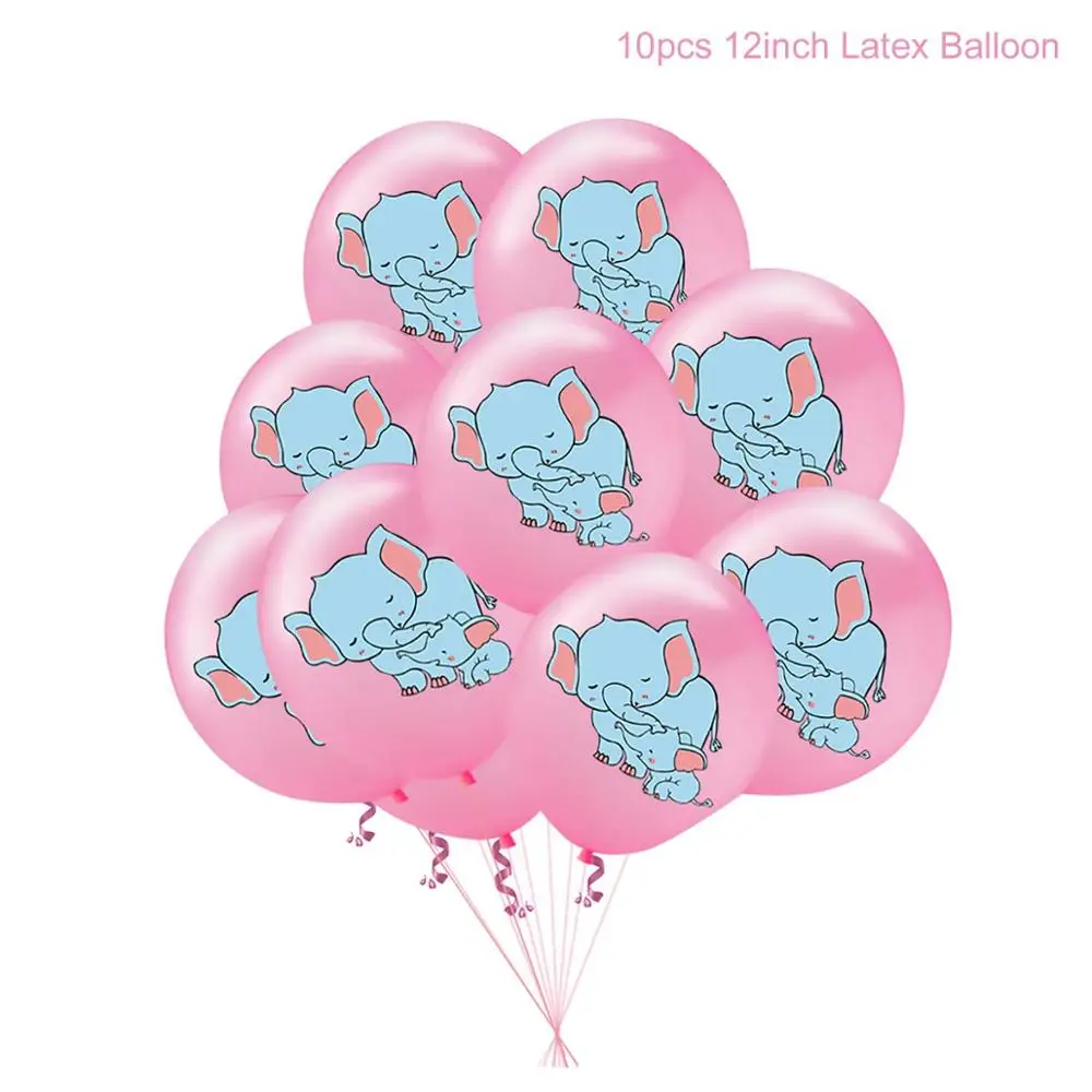 Pink Balloon 10pcs QIFU, 1 шт., украшения для детского душа, это баннер для мальчиков или девочек, вечерние гирлянды для девочек на первый день рождения - Цвет: Pink Balloon 10pcs