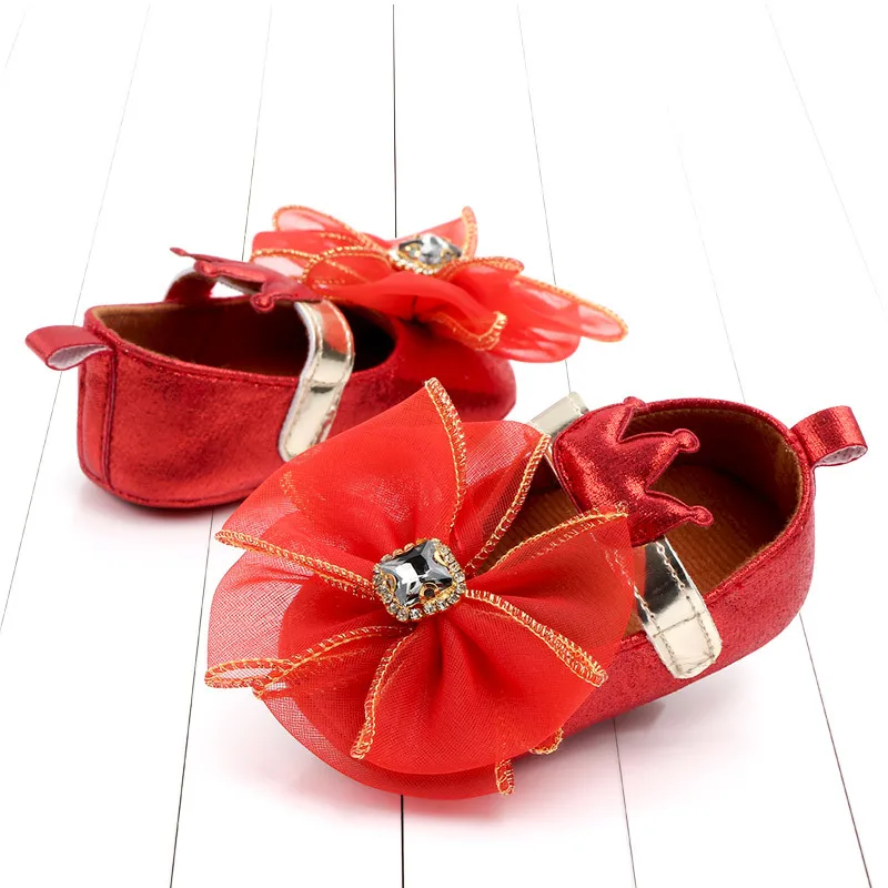 На возраст от 0 до 18 месяцев корона принцессы милая обувь которые делают первые