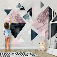 custom wallpaper modern simple geometric murals living room bedroom home decor wall stickers 3d self adhesive waterproof poster