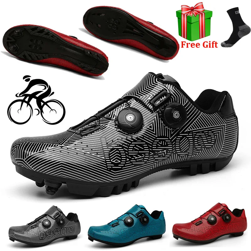 

Cycling Sneakers Sapatilha Ciclismo Mtb Men Fest Speeding Bicycle Breathable Self-Locking Mountain Bike Athletic Racing Shoes