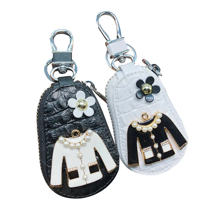 

New Crocodile Keychain Clothing Accessories Car Key Bag Creative Diy Multi-Function Zipper Keyring Pendant Woman Cute Gift