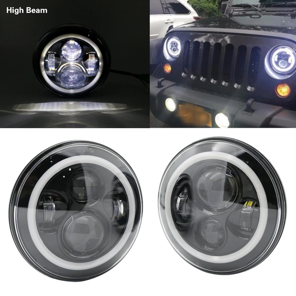 Фасветильник дальнего света светодиодные 7 дюймов 2 шт. H4 | Автомобили и мотоциклы