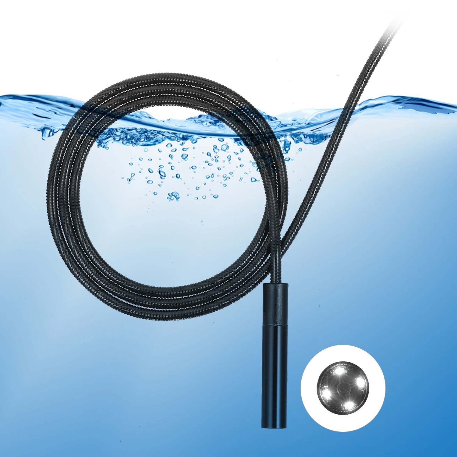 Эндоскоп с 2 7 &quotмягким трубным зондом ручная Инспекционная камера для