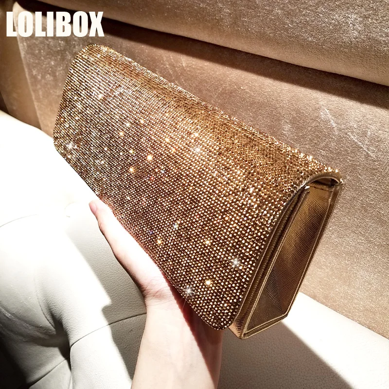 LOLIBOX женские сумки со стразами клатчи сверкающими кристаллами вечерние клатч
