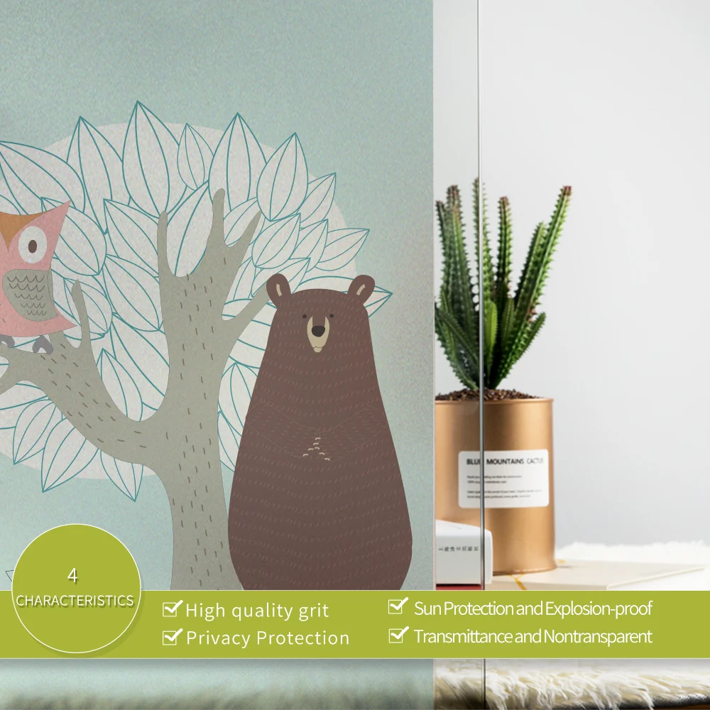 Стеклянная пленка DICOR окрашенная статическая липкая матовая непрозрачная