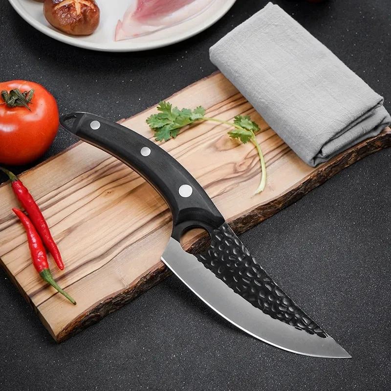 Новый кованый стальной нож ручной работы шеф-повара для нарезки мясника кухонные