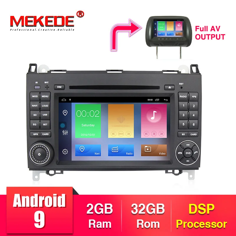 HD Android 9,1 Авто Радио автомобильный DVD gps головное устройство для Mercedes Benz B200 B класс W169 W245 Viano Vito W639 Sprinter W906 Bluetooth