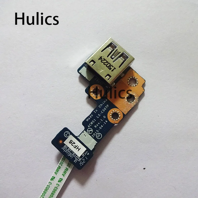 

Hulics Original Laptop USB Board For HP ENVY M6-P M6-P113DX USB Interface Board ACW51 LS-C507P