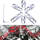 Хромированные разделители проводов свечей зажигания, узлы для Chevy Mopar 7 мм 8 мм, предназначенные для соревнований и уличного использования